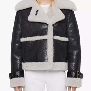 All Saints - Farley Jacket - shearling/leather
